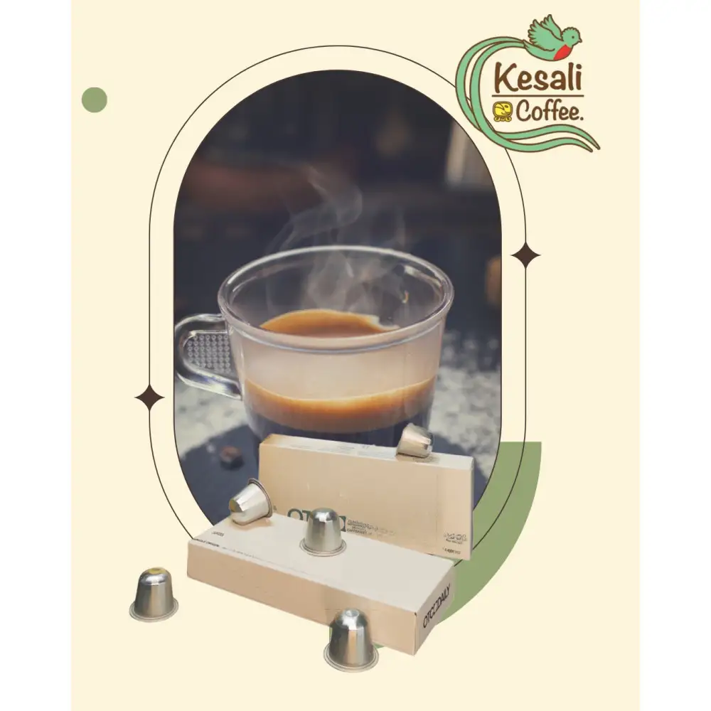 Kesali２種飲み比べコーヒーカプセル30個セット（深煎り、中煎り）