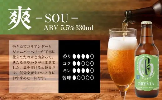 お米100％新時代クラフトビール 「 ORYVIA （ オリビア ） 」 「 雅 」、「 爽 」、「 凛 」、「 醇 」 4香味 35本セット お酒 酒 アルコール ビール クラフトビール クラフト 地ビール 米 米麹 ホップ 晩酌 プリン体 プリン体低減 和食 詰め合わせ 飲み比べ
