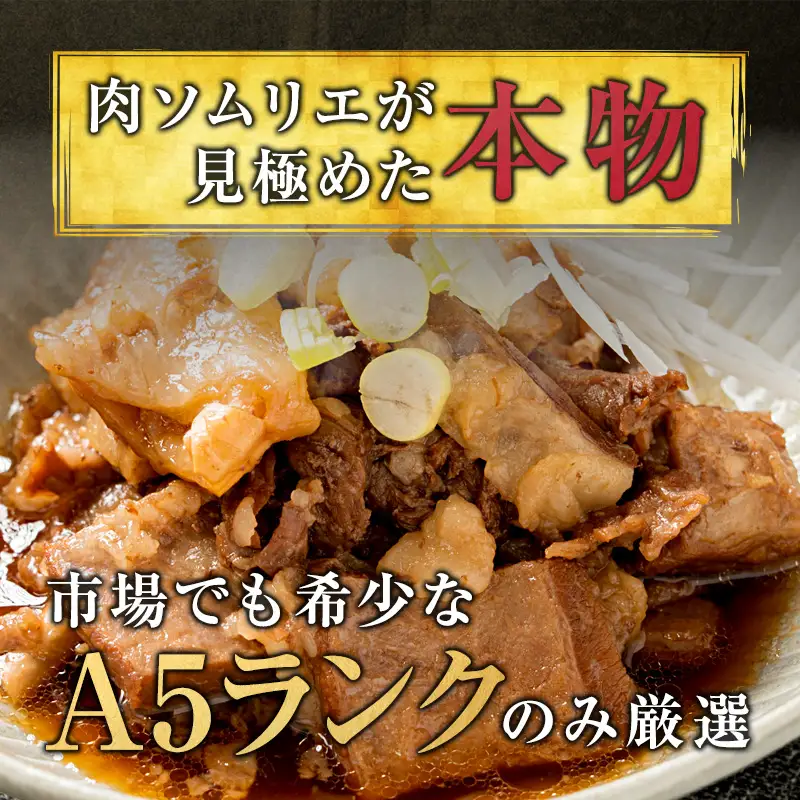 贅沢煮込み食べ比べセット A5黒毛和牛すじ煮込み × 牛タン味噌煮 計4パック