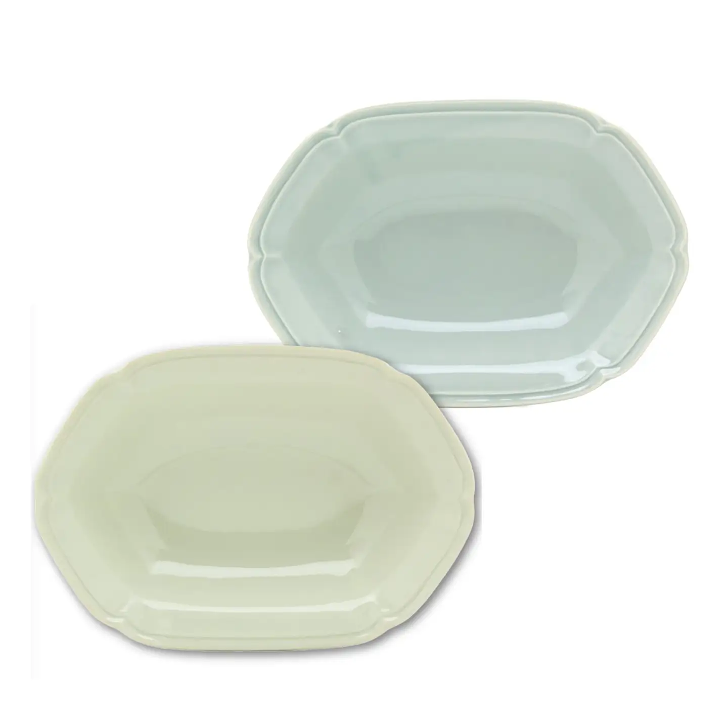 【美濃焼】poketトーンオントーン オーバルプレート 2点【三郷陶器】食器 皿 ペア 6901[MFV021]