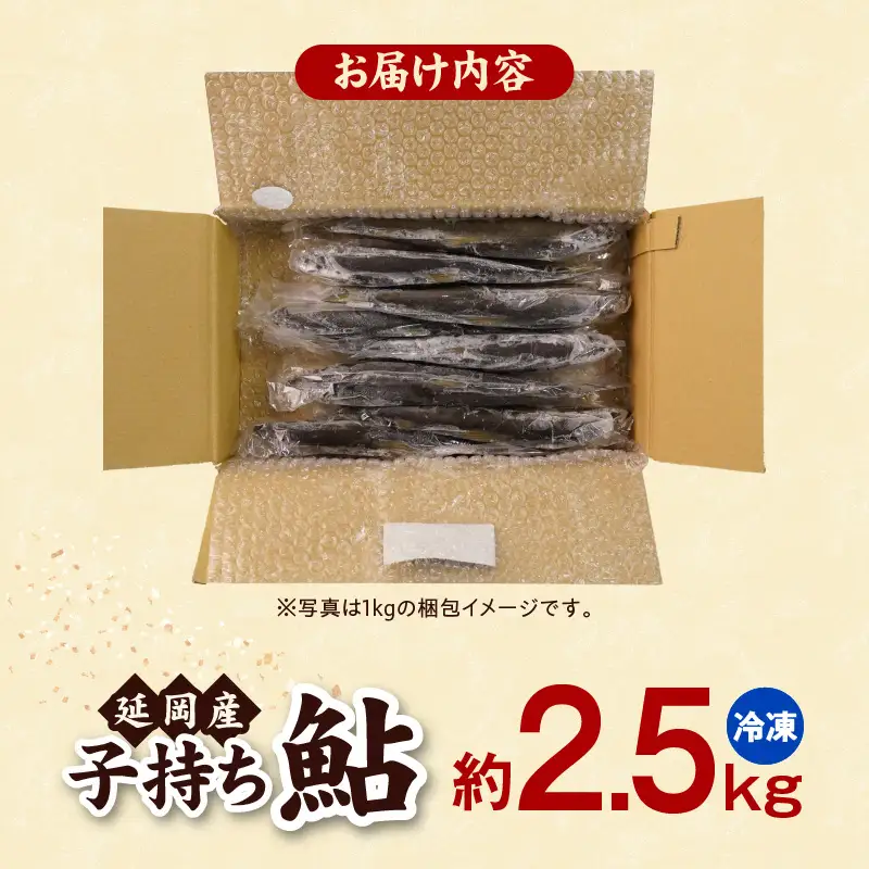 【冷凍】子持ち鮎約2.5kg N070-YC425-2