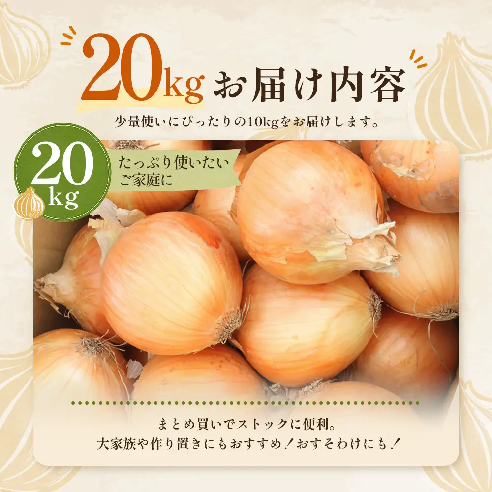 ＼生産者直送／佐藤農場が育てた鹿島市産玉ねぎ 10kg×2箱（20kg）｜鹿島市産 玉ねぎ 佐藤農場 産地直送 新鮮 野菜 大容量 C-205