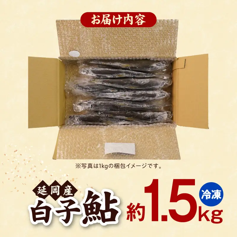 【冷凍】白子鮎約1.5kg N070-YA865-2