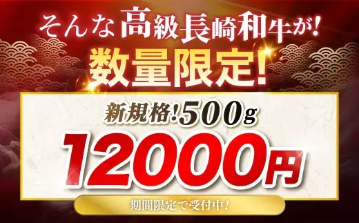 【数量＆期間限定 】長崎和牛 肩ローススライス （ 約500gx1パック ） お肉 肉 にく 国産 牛肉 牛 霜降り肉 霜降り ロース 和牛 冷凍 長崎県 長崎市 【 2026年9月下旬～10月上旬発送予定 】