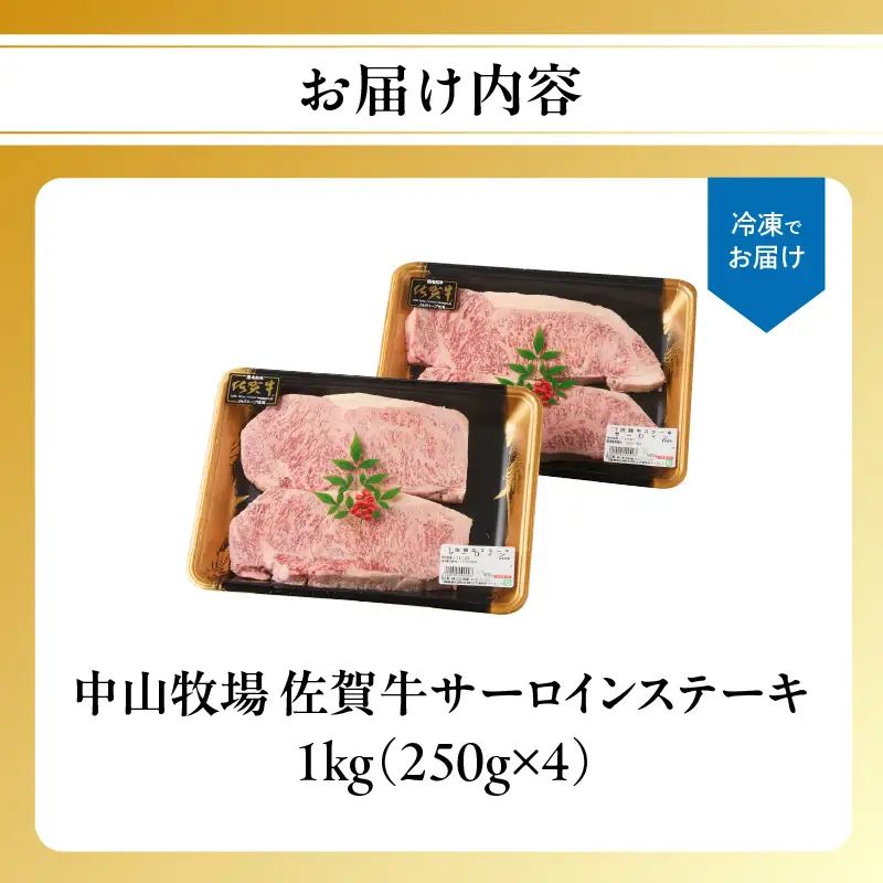 【最速配送】佐賀牛サーロインステーキ 1kg ／ ステーキ 焼肉【C080】