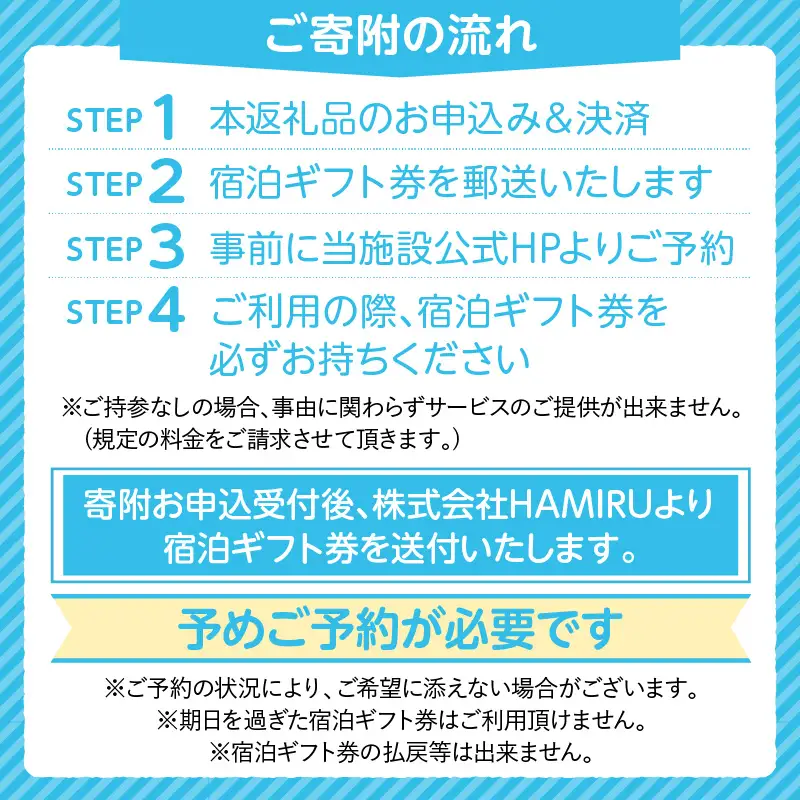 高滝湖グランピングリゾート 宿泊ギフト券30,000円分