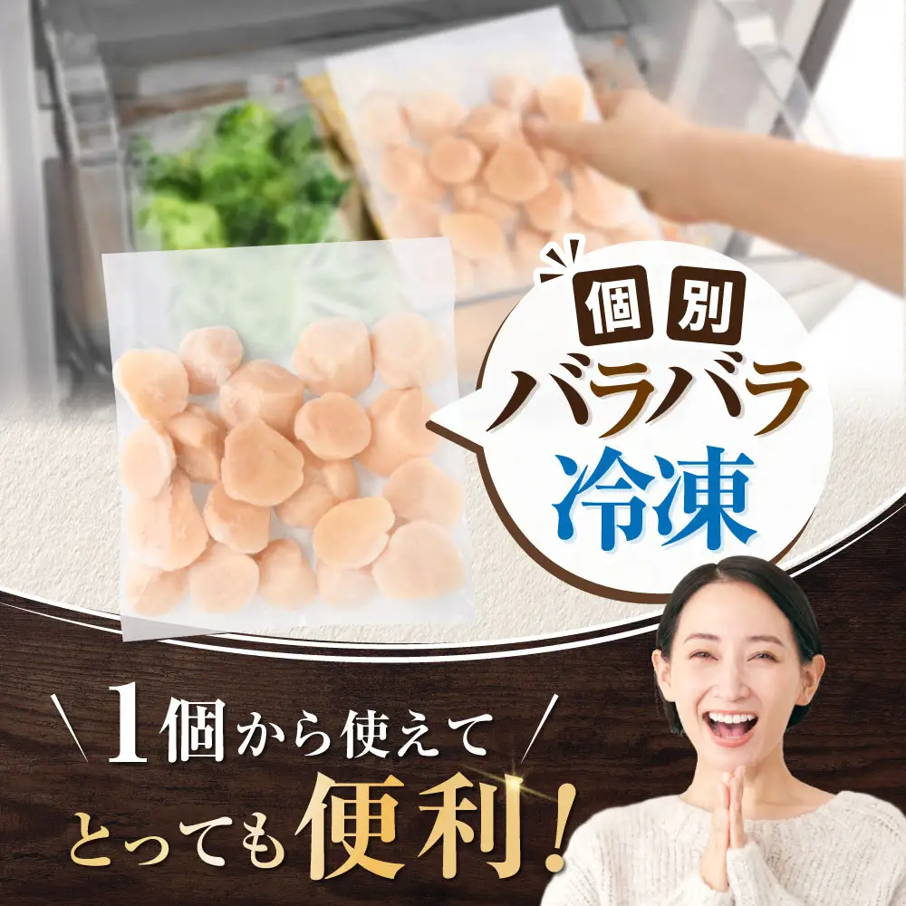 北海道産 ホタテ貝柱厳選フレークA品 500g【YC0000YG0】