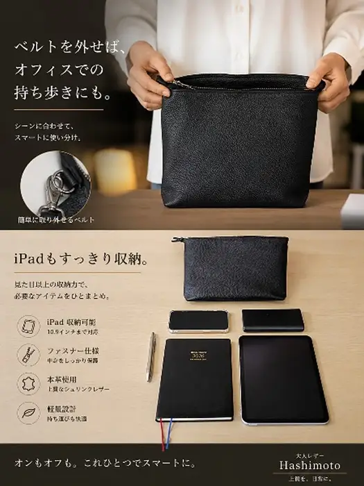 E-55　本革サコッシュ　M