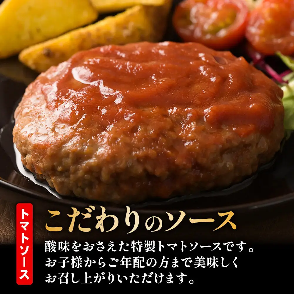 《定期便2ヶ月》お肉屋さんのやわらかトマトソースハンバーグ (150g×20個) ×2回