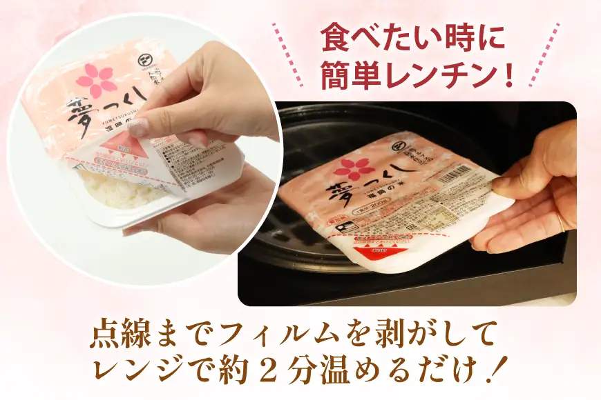 2回定期 夢つくしパックご飯1ケース 24個