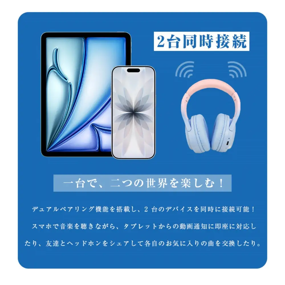 【ベビーブルー】ワイヤレスヘッドホン イヤホン ヘッドセット Bluetooth6.1 超低遅延 wireless ブルートゥースイヤホン 自動ペアリング マイク内蔵 ノイズキャンセリング クリア通話 HiFi高音質 ステレオサウンド ゲーミングイヤホン 高い装着性 高い遮音性 【PL保険加入済み製品・安心】