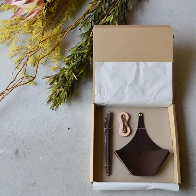 Teha’amana COFFEE PAPER HOLDER ＆ MULTI HOLDER ＆ PEN コーヒーペーパーホルダー＆マルチホルダー＆ペン ギフトセット キャメルセット