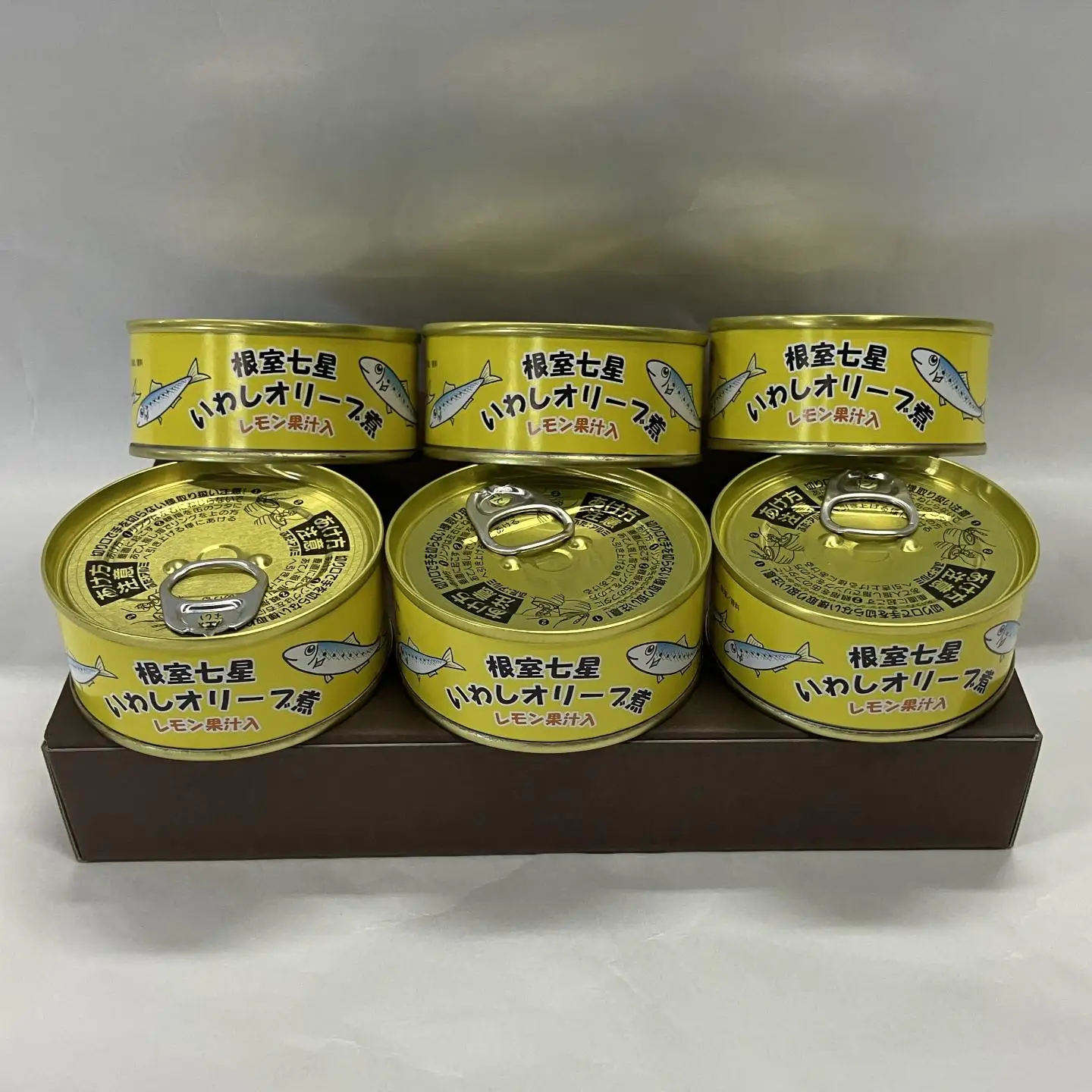 【北海道根室産】いわしオリーブ煮95g×6缶 G-78013