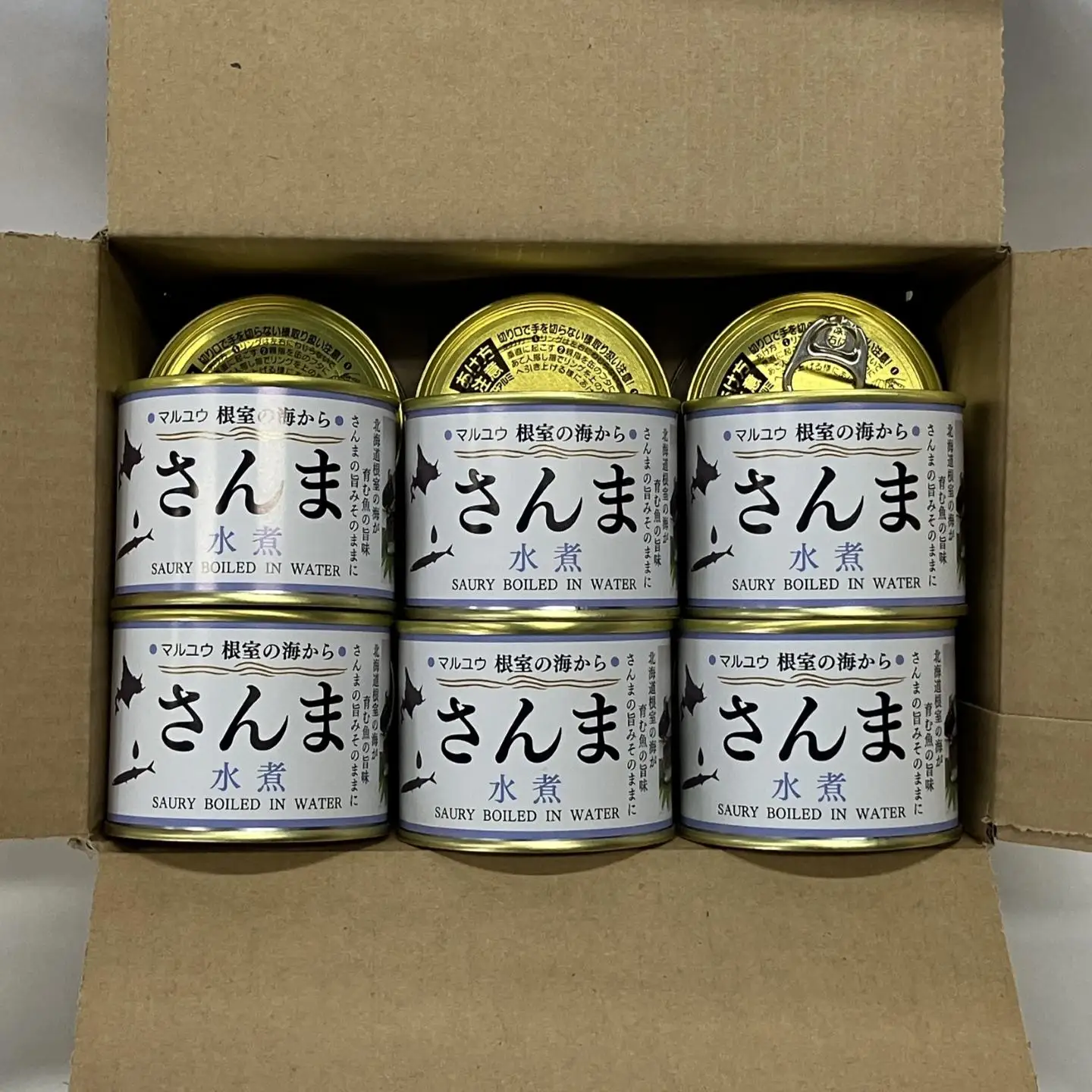 【北海道根室産】さんま水煮160g×12缶 A-78039