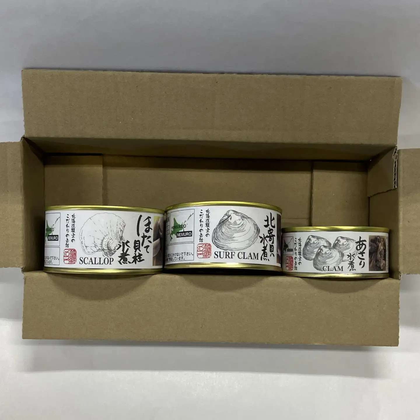 貝の缶詰セット 計3缶 B-78031