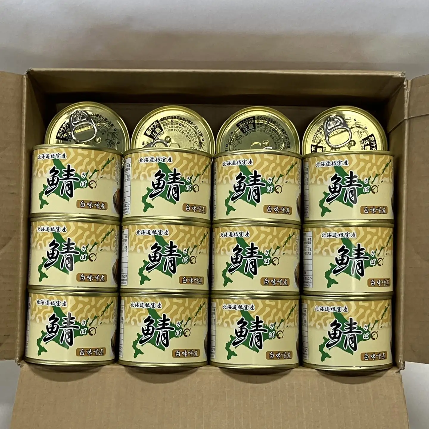 【北海道根室産】さば白味噌煮190g×24缶 F-78018