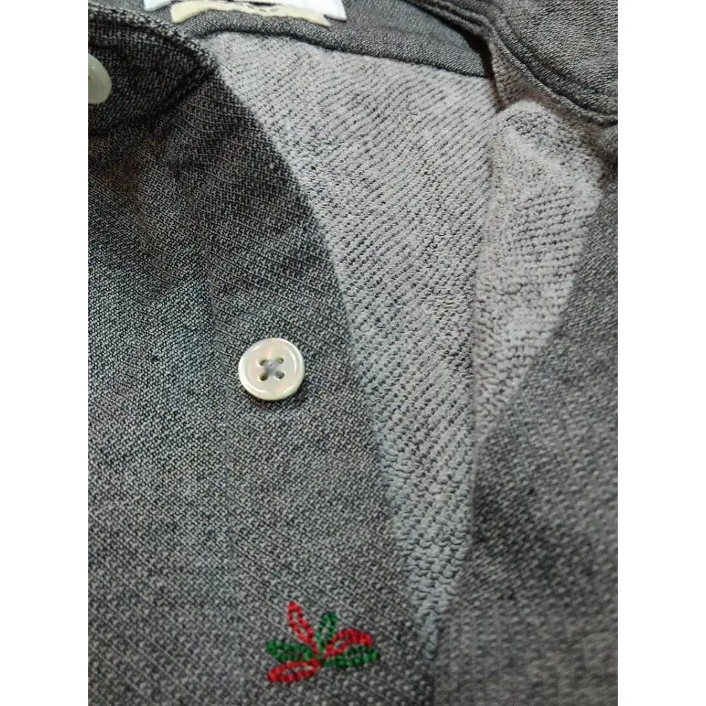 今治　バックパイルシャツ　グレー　【L】