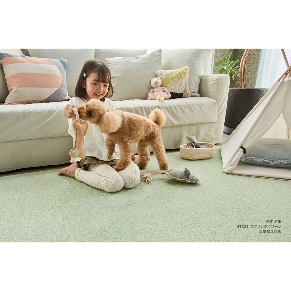 【高島屋選定品】ホームタイルカーペット6枚1セット ＜カラー：アッシュ＞