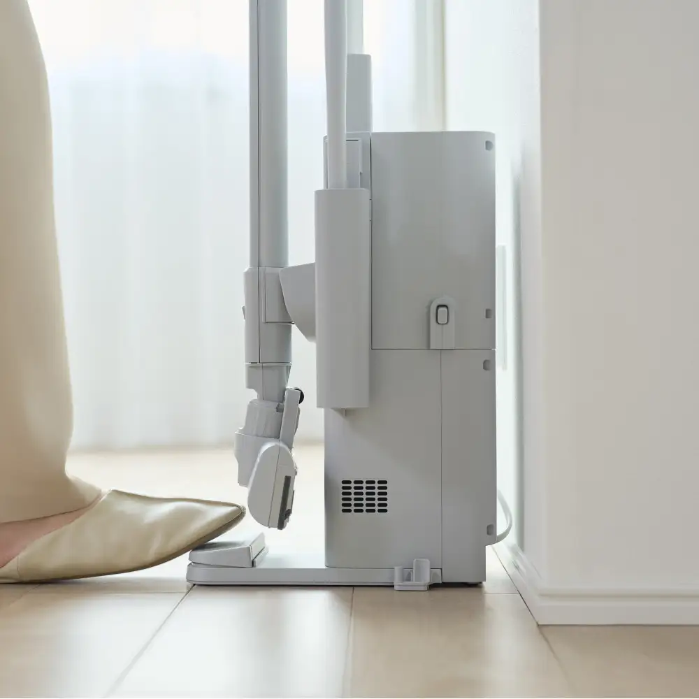 充電式サイクロンスティッククリーナー ゴミ収集ドック付き SCD-124PD-NH ノルディックグレー