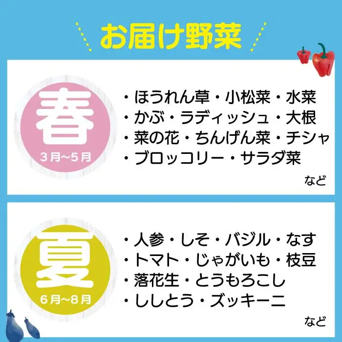季節の野菜詰め合わせセット 7～10類 A079-01