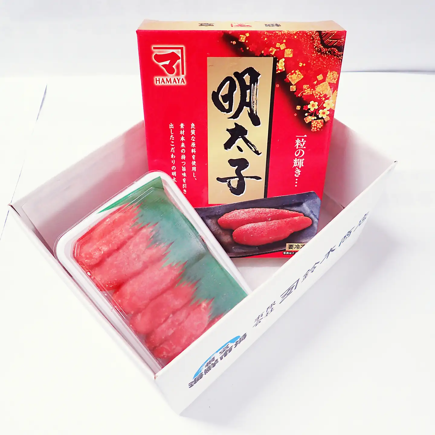 根室海鮮市場[直送]辛子明太子500g(化粧箱)・甘口たらこ200g A-28270