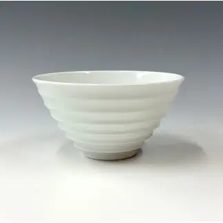有田焼 白磁線彫碗 お茶碗【中仙窯・中尾純作】作家 作家もの 中尾純 お茶碗 おちゃわん 白磁 伝統工芸 器 うつわ 皿 A20-669