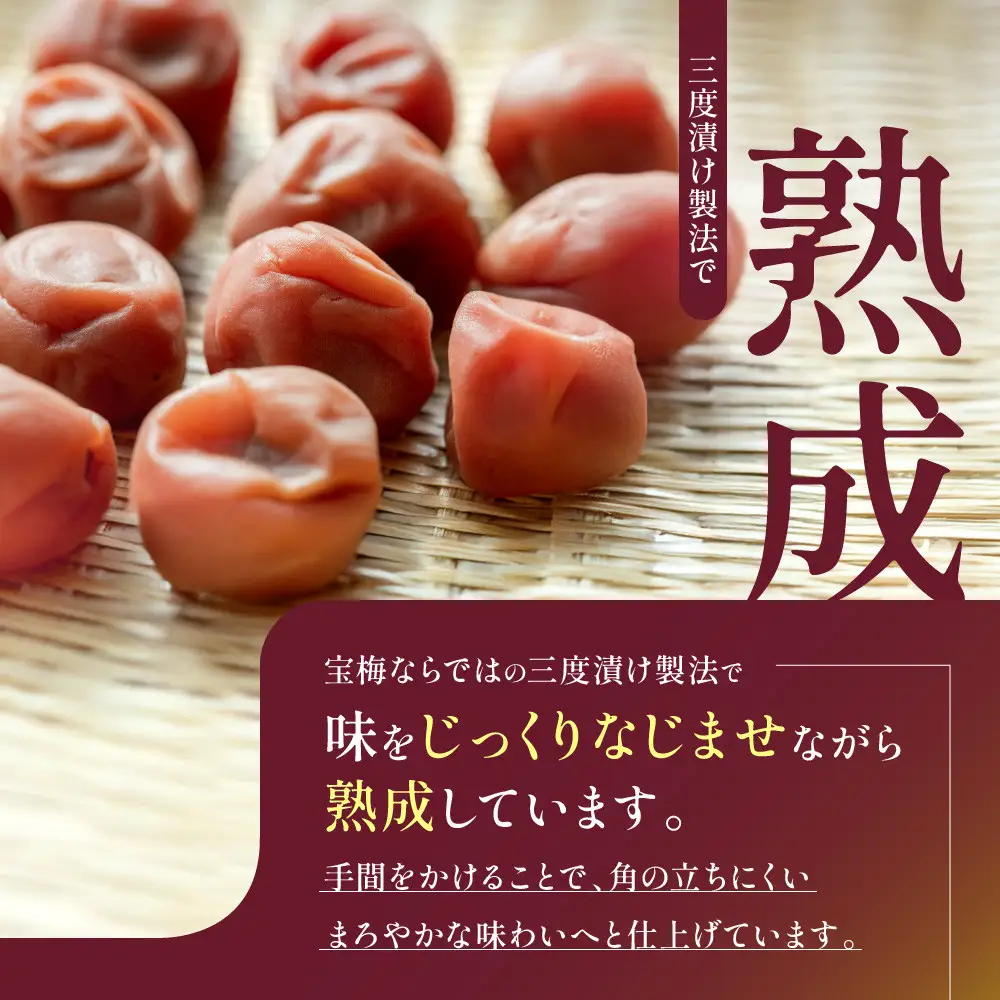 メディア掲載実績多数 宝梅 「結」 うすしお味 450g 塩分5% 紀州南高梅