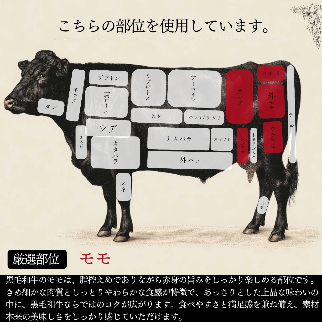訳あり！【A4～A5】博多和牛モモブロック（ローストビーフ用等）約300g ｜和牛 MEP