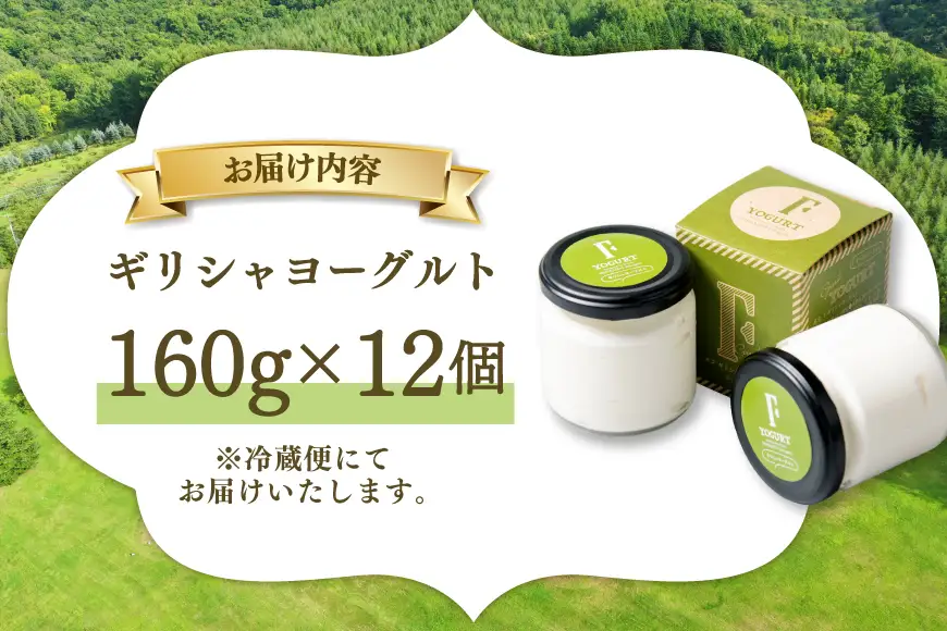 ギフト 用 ヨーグルト 北海道 ギリシャヨーグルト グリークヨーグルト 160g 12個 ＜ギリシャヨーグルト専門店 F -エフ- ＞