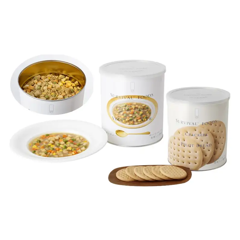 非常食詰合せ サバイバルフーズ クラッカー 野菜シチュー 非常食詰合せ【約5食分 小缶2缶】【常温】【送料無料】