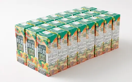 おいしい野菜と果実ジュース 計9.6L （200ml×48本） ロングライフ 21種類の野菜と4種類のフルーツ 野菜 果実 フルーツ ジュース フルーツジュース 常温 飲料 ドリンク