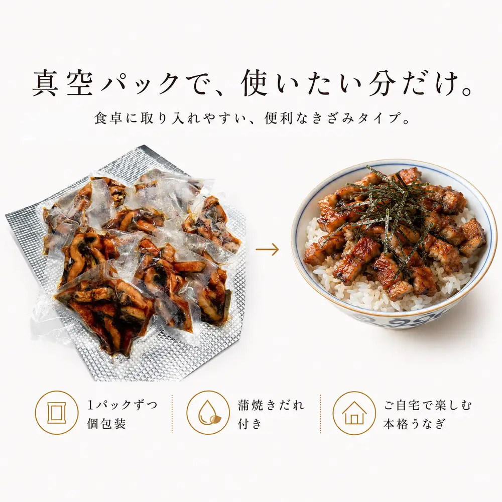 きざみうなぎ 10パック 鰻 ウナギ 国産