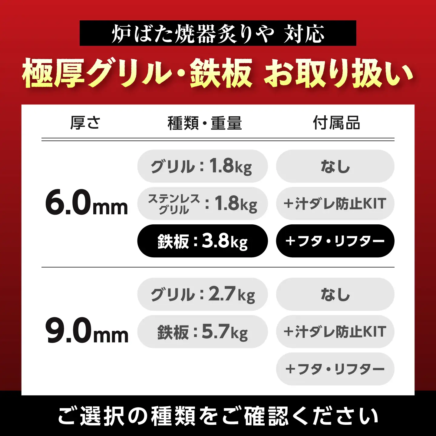 【炉ばた焼器 炙りや】鉄板 [ 210×315mm ] 6.0mm厚 鉄板 3.8kg ＋ フタ ＋ ハンドリフター / 鉄板 極厚 炙りや イワタニ 卓上鉄板 キャンプ BBQ 調理器具 / 栗東市 / M.M.Factory[BIBA048]