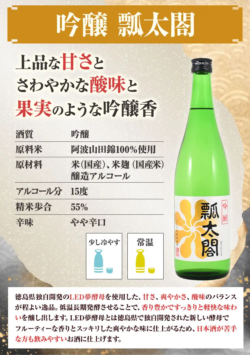 瓢太閤 吟醸 720ml 日新酒類株式会社