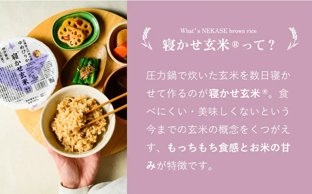 寝かせ玄米ごはんパック ゆめぴりか100%【160g×24食】 [2277]