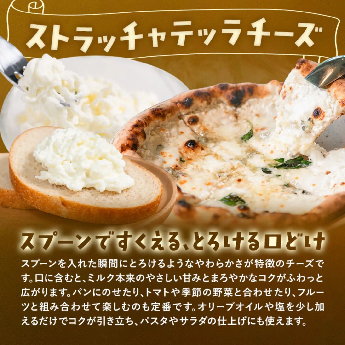 産山チーズセット モッツァレラチーズ ストラッチャテッラチーズ 株式会社UBUYAMAPLACE 4個セット《30日以内に出荷予定(土日祝除く)》