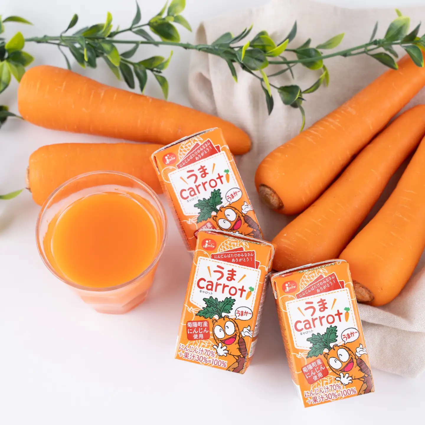 うまキャロットジュース 36個入 / にんじん キャロット 人参 ニンジン 菊陽 菊陽人参 菊陽にんじん 野菜 ジュース にんじんジュース  【菊池地域農業協同組合】[BHBQ024]