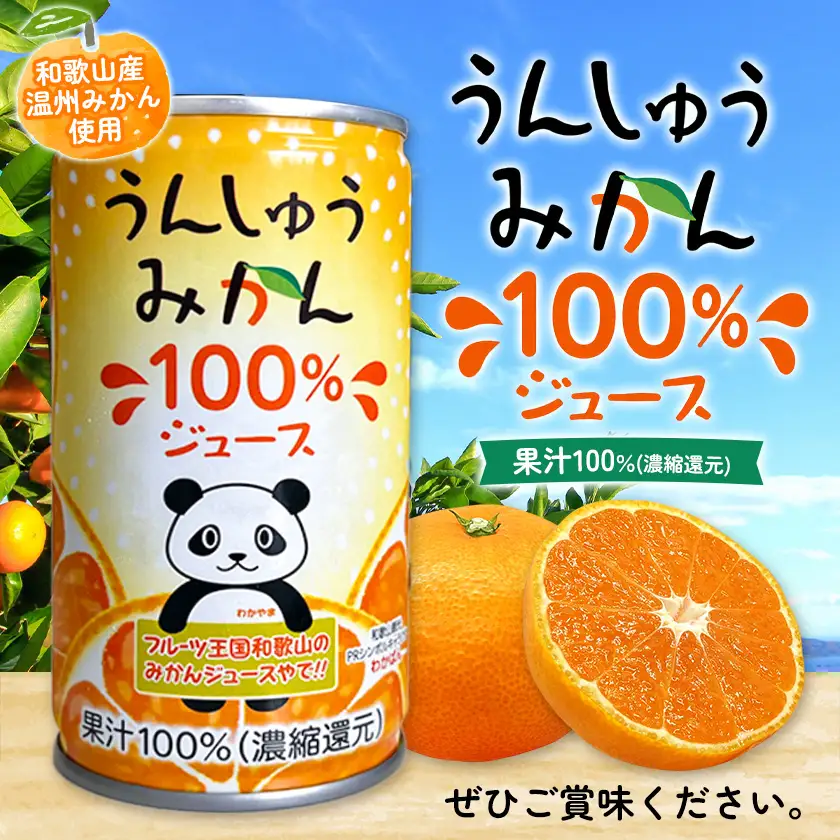 うんしゅうみかん 果汁100%（濃縮還元）30缶 
