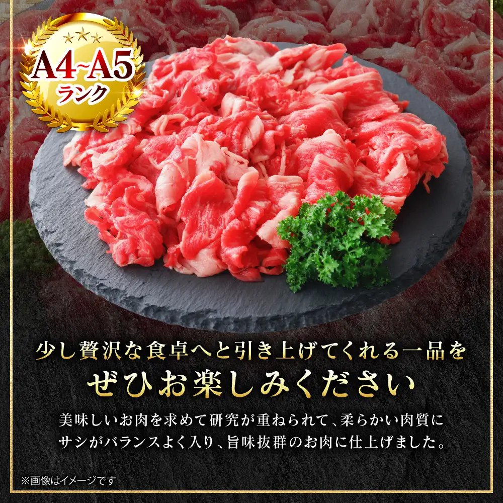 牛肉 くまもと黒毛和牛 切り落とし 1.2kg （600g×2パック） A4～A5ランク 牛肉