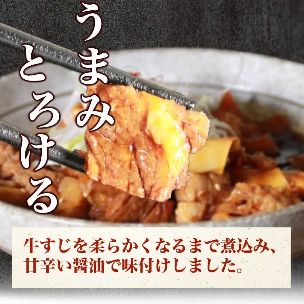 牛丼の具と牛すじ煮込みの食べ比べセット各3パック 計6パック