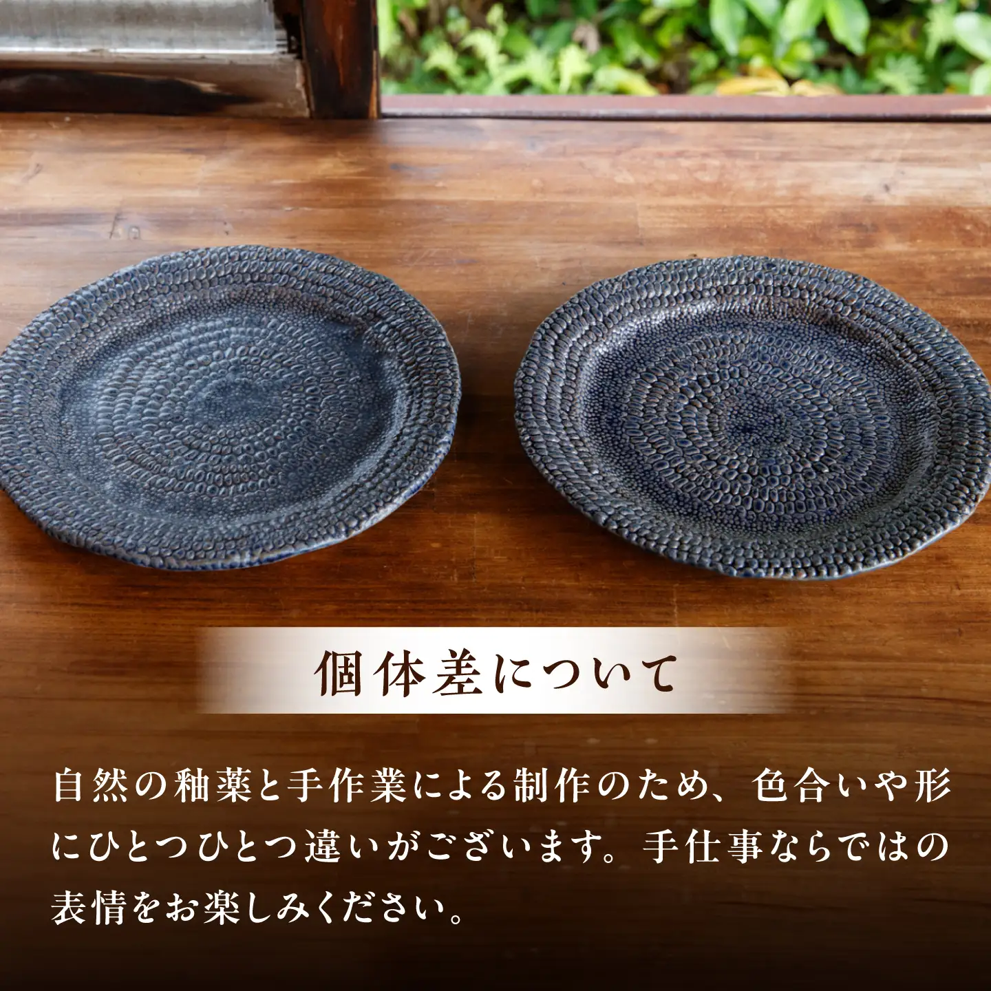【ながせ陶房】ウロボロスプレート 大小ペアセット【陶芸作家 長瀬渉】[UB08]