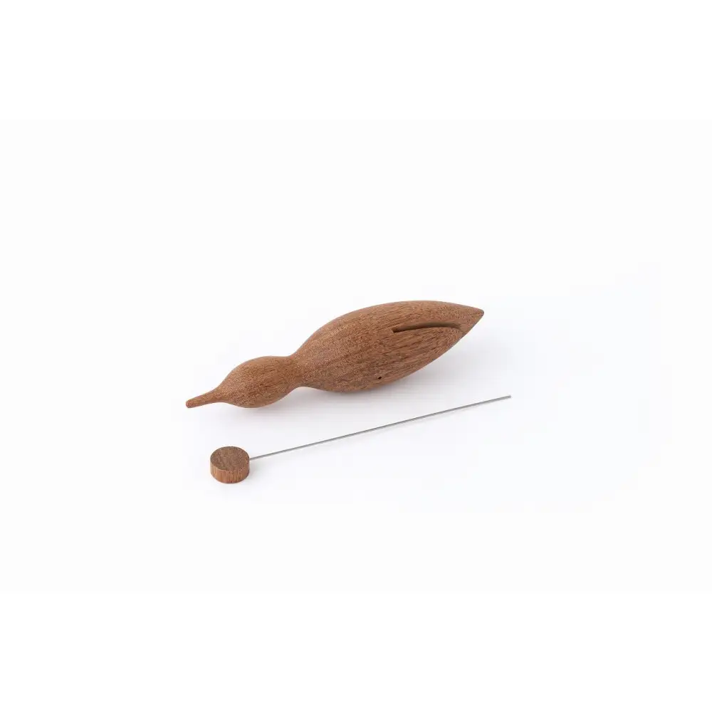 【Bubinga（ブビンガ）：あか茶】【銘木再生】幸運を運ぶ木製オブジェliving_bird 海鳥
