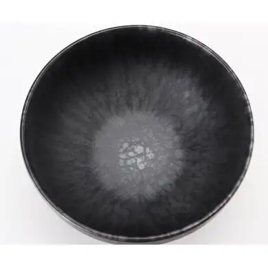 有田焼 黒サビ絞りマット高台ボウル 2個 セット【丸兄商社】金善製陶所 陶磁器 食器 器 うつわ 丼 麺鉢 as038