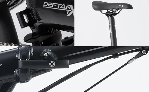 ＜ R8年熊本地震復興支援 ＞DAHON フォールディングバイク Deftar TX Phantom Black 20インチ 自転車 クロスバイク コンパクトクロスバイク コンパクト 通勤 通学 日常使い サイクリング 軽量アルミフレーム 入門モデル 快適