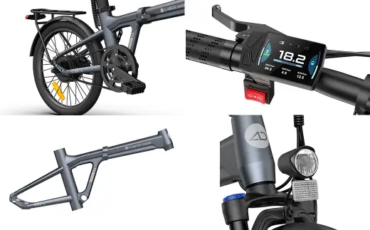 ＜ R8年熊本地震復興支援 ＞【 ブルー 】 ADO BIKE フォールディング イーバイク AIR 20 PRO 20インチ 自転車 電動自転車 電動アシスト自転車 電動 電動アシスト 折りたたみ自転車 折りたたみ 通勤 通学 日常使い コンパクト
