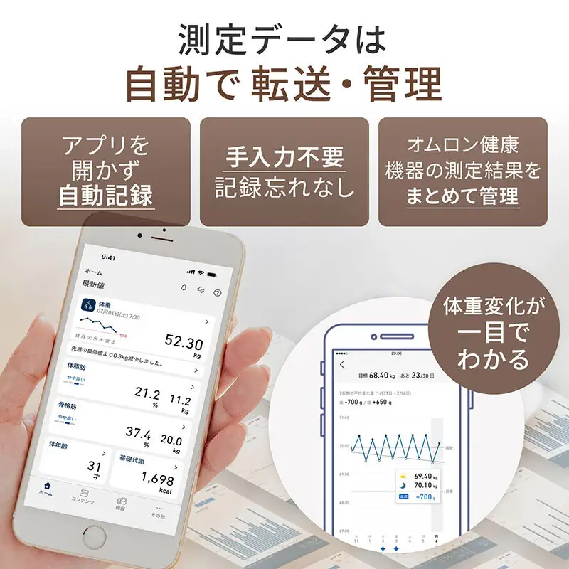 体重計 オムロン KRD-408T-BG 体重計