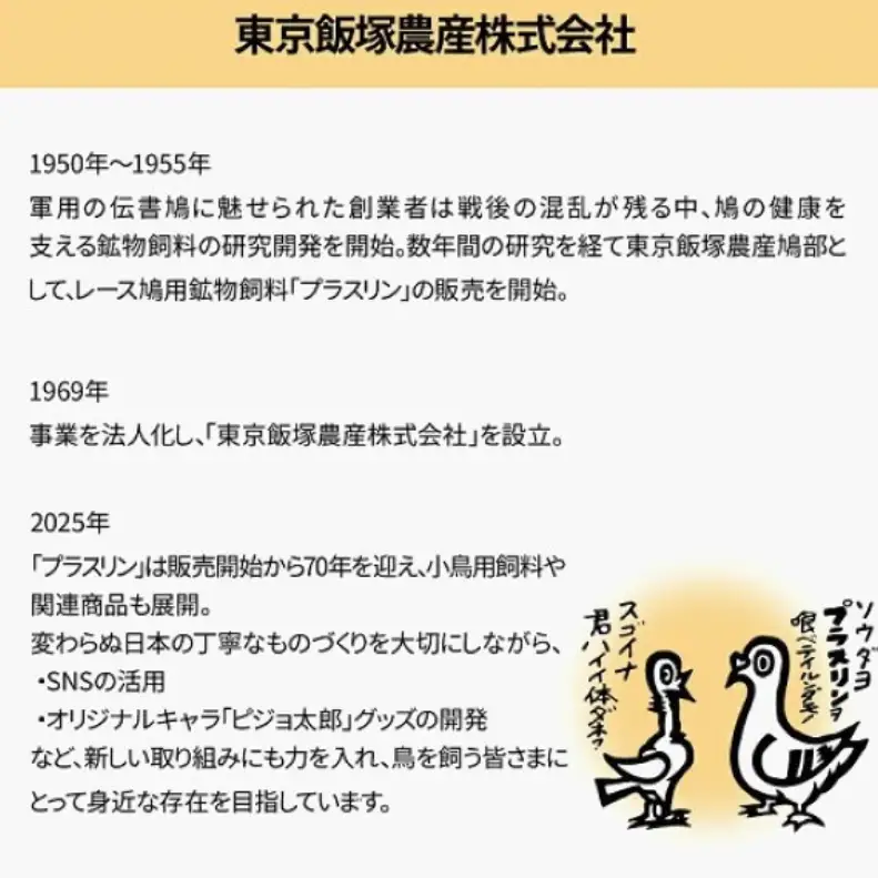 レース鳩用飼料 プラスリン 鉱物飼料 カルシウム レース鳩用飼料