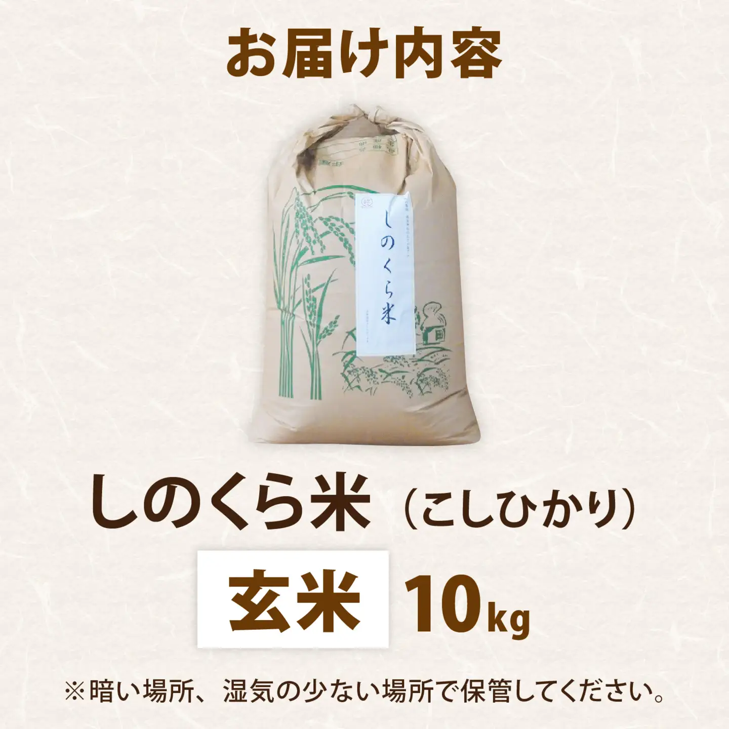 【令和8年度 新米先行受付】しのくら米（こしひかり）玄米10kg