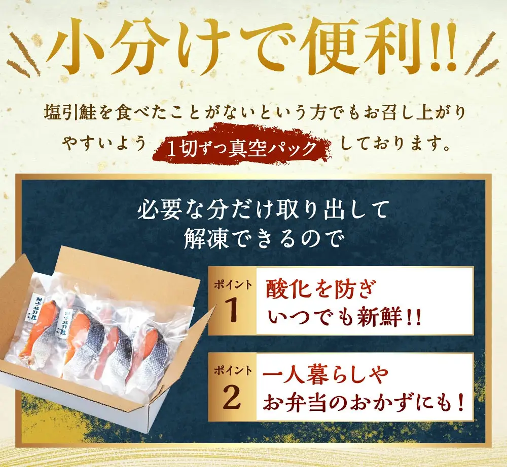 村上岩船 又上 「塩辛さが違う」塩引鮭7切れ食べくらべセット（中辛・大辛・激辛） 1032025
