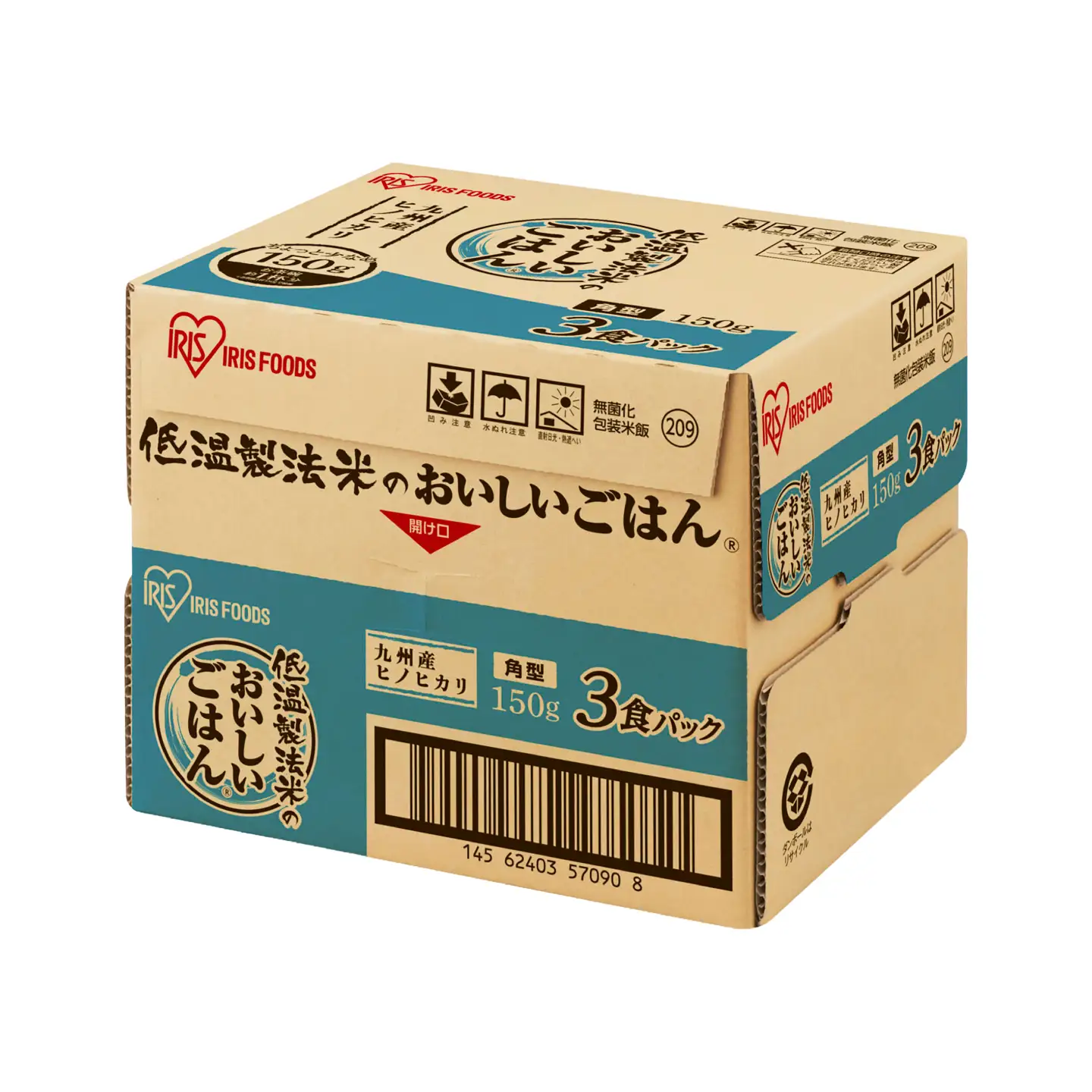 ヒノヒカリパックご飯150g×24パック / ごはん 米 ライス / 佐賀県 / アイリスオーヤマ株式会社[41ACAA120]